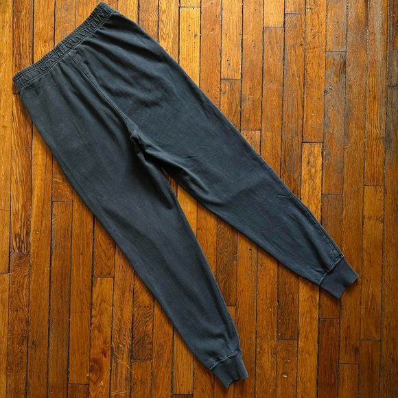 Nike Retro Men Grey Stonewash Faded‎ Swoosh Logo High Rise Jogger Sweatpants - Picture 4 of 6